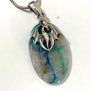 Quantum Quattro & Sterling Silver Dragon Pendant